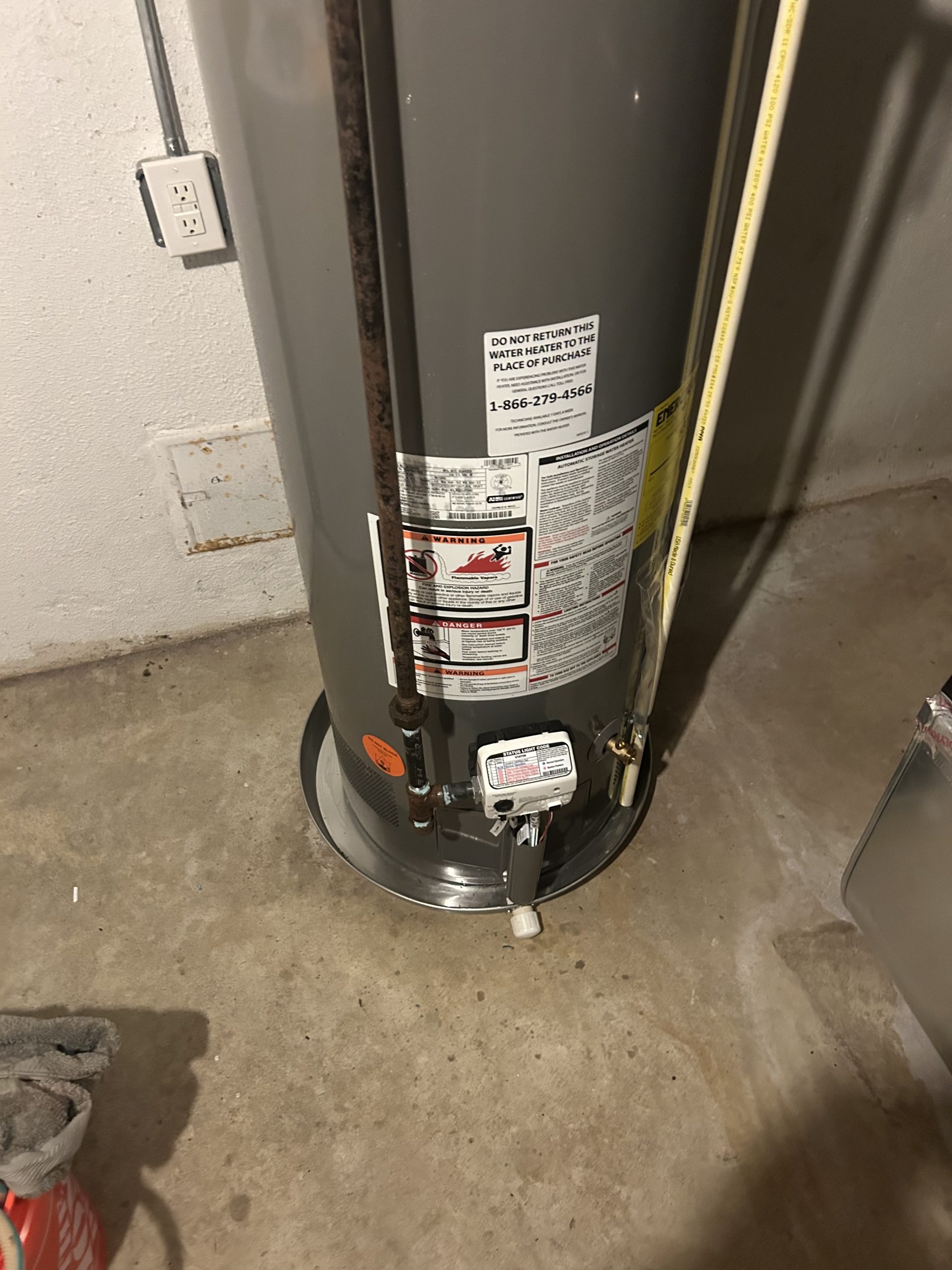 water-heater-controls-and-gas-supply-line water-heater-controls-and-gas-supply-line